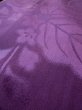 Photo14: L0421S Used Japanese womenVivid  Purple MICHIYUKI outer coat / Silk. KIRI paulownia rare design  (Grade B) (14)