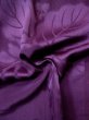 Photo17: L0421S Used Japanese womenVivid  Purple MICHIYUKI outer coat / Silk. KIRI paulownia rare design  (Grade B) (17)