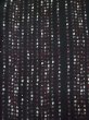 Photo6: L0426B Used Japanese women  Black KOMON dyed / Silk. Dot,   (Grade D) (6)