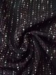 Photo11: L0426B Used Japanese women  Black KOMON dyed / Silk. Dot,   (Grade D) (11)