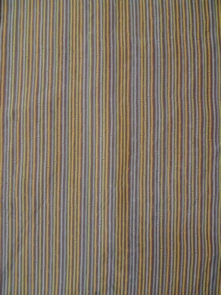 Photo4: L0426F Used Japanese womenPale  Multi Color KOMON dyed / Silk. Bamboo   ,   (Grade C) (4)