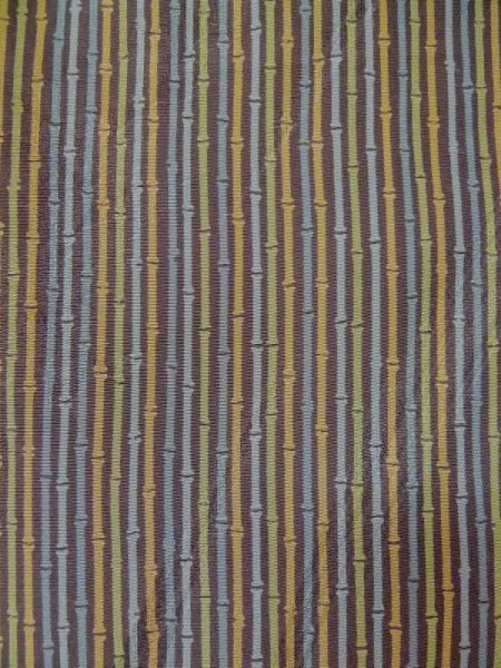 Photo5: L0426F Used Japanese womenPale  Multi Color KOMON dyed / Silk. Bamboo   ,   (Grade C) (5)