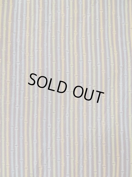 Photo1: L0426F Used Japanese womenPale  Multi Color KOMON dyed / Silk. Bamboo   ,   (Grade C) (1)