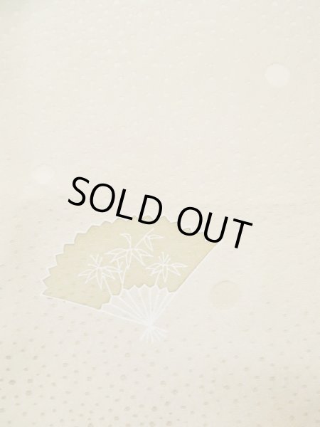 Photo5: L0426G Used Japanese womenGrayish  Ivory TSUKESAGE formal / Silk. UME plum bloom,   (Grade B) (5)