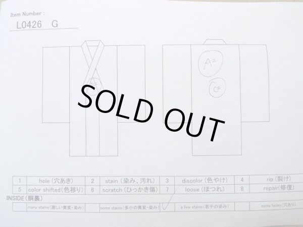 Photo14: L0426G Used Japanese womenGrayish  Ivory TSUKESAGE formal / Silk. UME plum bloom,   (Grade B) (14)