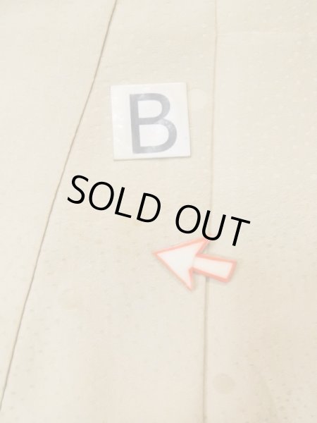 Photo16: L0426G Used Japanese womenGrayish  Ivory TSUKESAGE formal / Silk. UME plum bloom,   (Grade B) (16)