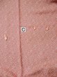 Photo14: L0426J Used Japanese women  Coral KOMON dyed / Silk. Dot,   (Grade C) (14)