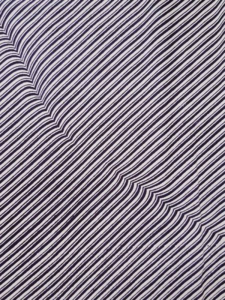 Photo4: L0426O Used Japanese womenPurplish  Blue KOMON dyed / Silk. Line,   (Grade C) (4)