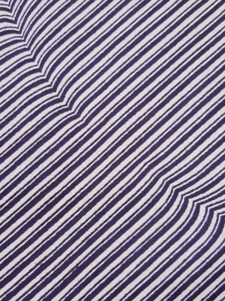 Photo7: L0426O Used Japanese womenPurplish  Blue KOMON dyed / Silk. Line,   (Grade C) (7)