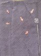 Photo20: L0426O Used Japanese womenPurplish  Blue KOMON dyed / Silk. Line,   (Grade C) (20)