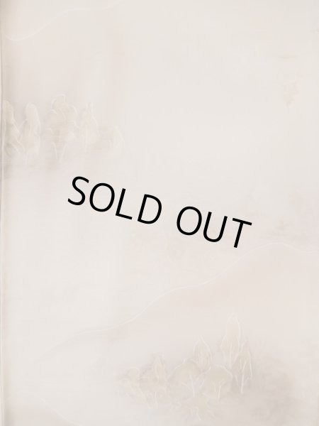 Photo3: L0426P Used Japanese womenPale Grayish Pink KOMON dyed / Silk. Tree,   (Grade C) (3)