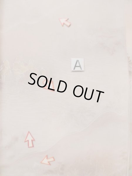 Photo16: L0426P Used Japanese womenPale Grayish Pink KOMON dyed / Silk. Tree,   (Grade C) (16)