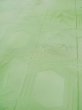 Photo9: L0426Q Used Japanese womenPale Light Yellowish Green KOMON dyed / Silk. Flower,   (Grade B) (9)
