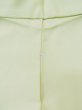 Photo3: L0426T Used Japanese womenPale Light Yellowish Green IROMUJI plain colored / Silk.  There is a hole in the lining.  (Grade D) (3)