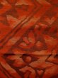 Photo5: Mint L0427O Vintage Japanese Kimono Dark  Orange NAGOYA OBI sash Gradation Silk. (5)