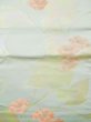 Photo3: L0427R Vintage Japanese Kimono Pale Light Teal NAGOYA OBI sash Flower Silk. (3)