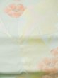 Photo6: L0427R Vintage Japanese Kimono Pale Light Teal NAGOYA OBI sash Flower Silk. (6)