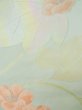 Photo8: L0427R Vintage Japanese Kimono Pale Light Teal NAGOYA OBI sash Flower Silk. (8)