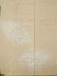 Photo4: L0511G Used Japanese women  Beige HOUMONGI formal / Unkoown. Tall grass, dragofly motif, there are several loose and rips. The material is tingling like wool and hemp to touch.  (Grade D) (4)