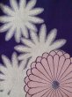 Photo9: L0511M Used Japanese womenVivid Reddish Purple HOUMONGI formal / Silk. Flower,   (Grade C) (9)