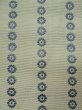 Photo4: L0518D Vintage Japanese Kimono Grayish Greenish Ivory FUKURO NAGOYA Obi Flower Silk. (4)