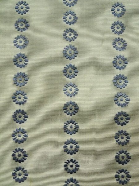Photo4: L0518D Vintage Japanese Kimono Grayish Greenish Ivory FUKURO NAGOYA Obi Flower Silk. (4)
