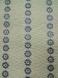 Photo5: L0518D Vintage Japanese Kimono Grayish Greenish Ivory FUKURO NAGOYA Obi Flower Silk. (5)