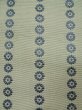 Photo5: L0518D Vintage Japanese Kimono Grayish Greenish Ivory FUKURO NAGOYA Obi Flower Silk. (5)