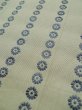 Photo7: L0518D Vintage Japanese Kimono Grayish Greenish Ivory FUKURO NAGOYA Obi Flower Silk. (7)