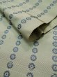 Photo8: L0518D Vintage Japanese Kimono Grayish Greenish Ivory FUKURO NAGOYA Obi Flower Silk. (8)