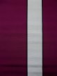 Photo4: L0518L Vintage Japanese Kimono Vivid Reddish Purple FUKURO NAGOYA Obi Stripes Silk. (4)