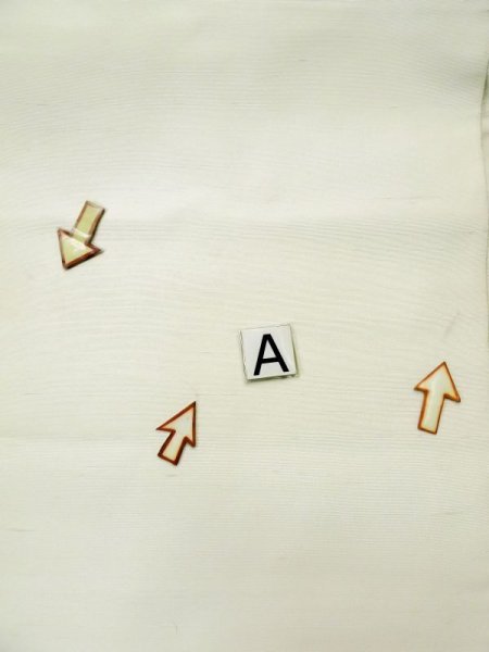 Photo11: L0518N Vintage Japanese Kimono   Off White FUKURO OBI sash Leaf Silk. (11)