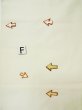 Photo16: L0518N Vintage Japanese Kimono   Off White FUKURO OBI sash Leaf Silk. (16)