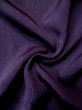 Photo10: L0519G Used Japanese women  Purple MICHIYUKI outer coat / Silk. Line There are hole and other damages.  (Grade D) (10)