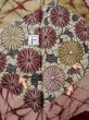 Photo21: L0519P Used Japanese women  Dark Red HOUMONGI formal / Silk. Chrysanthemum,   (Grade D) (21)