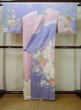 Photo3: L0519Q Used Japanese womenShiny Pale Pink HOUMONGI formal / Silk. Flower,   (Grade D) (3)