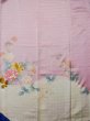 Photo8: L0519Q Used Japanese womenShiny Pale Pink HOUMONGI formal / Silk. Flower,   (Grade D) (8)