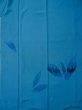 Photo4: L0519R Used Japanese womenGrayish Greenish Blue HOUMONGI formal / Silk. Leaf,   (Grade D) (4)
