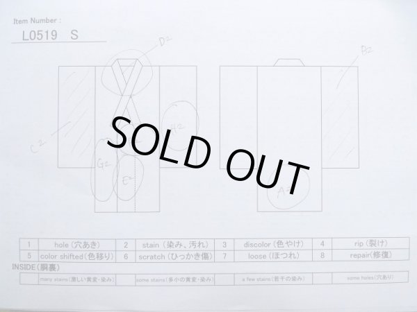 Photo16: L0519S Used Japanese women  Green FURISODE long-sleeved / Silk. Peony,   (Grade C) (16)