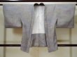 Photo1: L0525H Used Japanese womenPale Light Purple HAORI short jacket / Synthetic. Broken ice pattern,   (Grade B) (1)