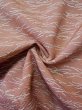 Photo9: L0525K Used Japanese women  Pink HAORI short jacket / Silk. Tetrapod shape pine needle pattern  (Grade B) (9)