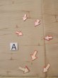 Photo12: L0525R Used Japanese womenReddish  Beige HAORI short jacket / Mixed. Dot,   (Grade C) (12)