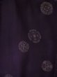 Photo3: L0525T Used Japanese womenDark  Purple HAORI short jacket / Silk. Dot,   (Grade D) (3)