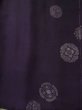 Photo5: L0525T Used Japanese womenDark  Purple HAORI short jacket / Silk. Dot,   (Grade D) (5)