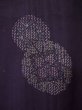 Photo6: L0525T Used Japanese womenDark  Purple HAORI short jacket / Silk. Dot,   (Grade D) (6)