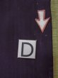 Photo16: L0525T Used Japanese womenDark  Purple HAORI short jacket / Silk. Dot,   (Grade D) (16)
