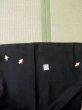Photo22: L0616X Used Japanese men  Black HAORI short jacket / Silk.    (Grade D) (22)