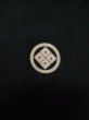 Photo3: L0630R Used Japanese men  Black Men's Kimono / Silk.    (Grade B) (3)
