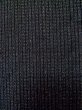 Photo5: L0630Y Used Japanese men  Black Men's Kimono / Silk. Stripes   (Grade D) (5)