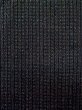 Photo6: L0630Y Used Japanese men  Black Men's Kimono / Silk. Stripes   (Grade D) (6)